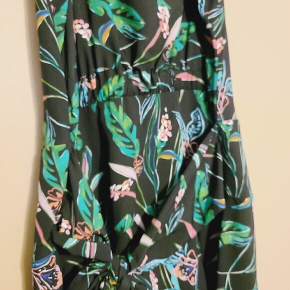 A New Day | Women's Black Multicolored Floral Print Mini Dress (Size Small) - Picture 12 of 14